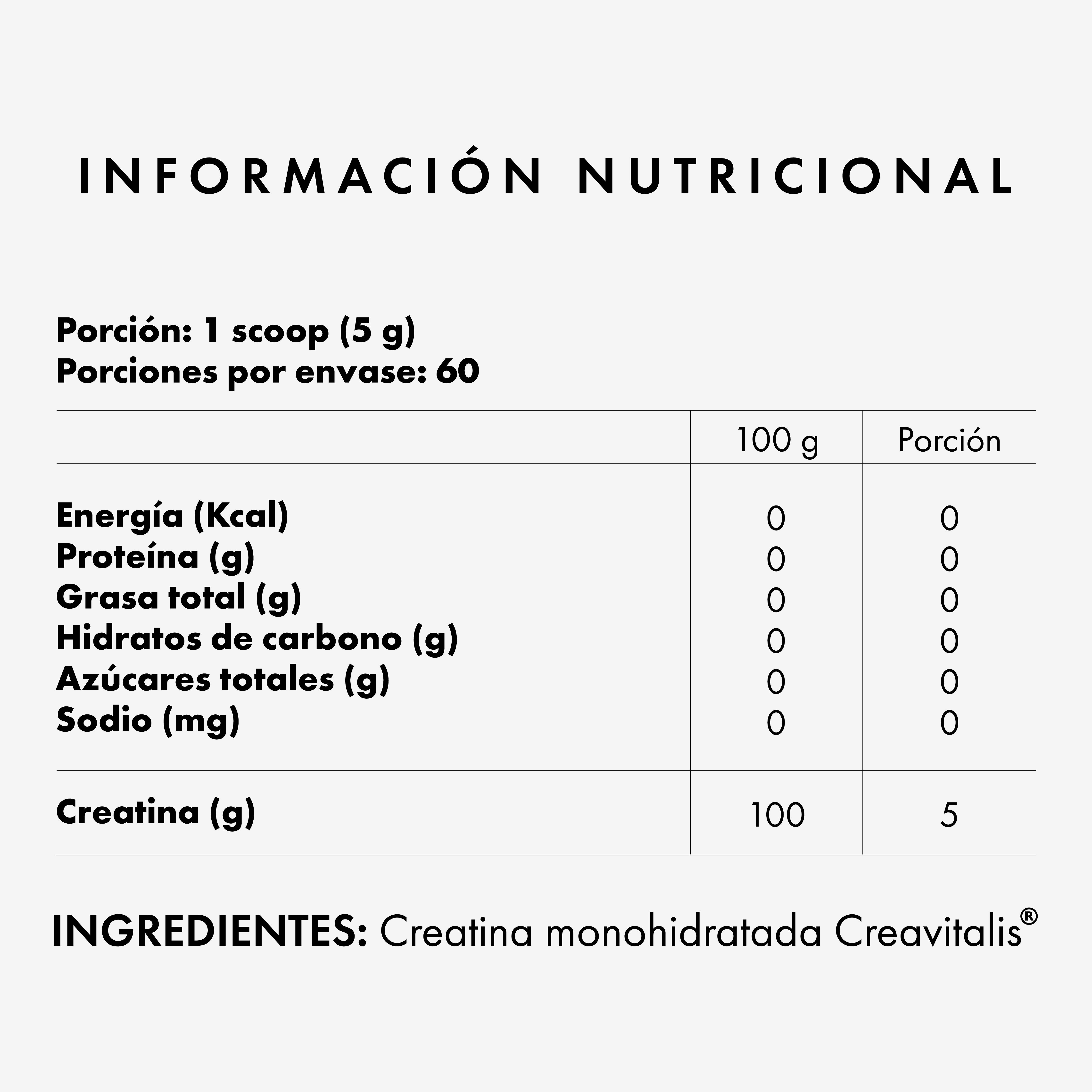 Creatina Monohidratada Creavitalis® | Suscripción